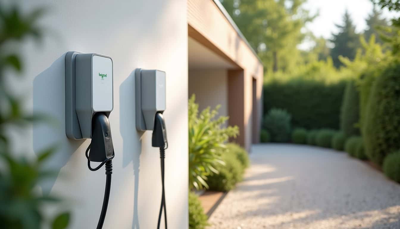 Comparaison entre borne Legrand et Hager installées à Jumièges
