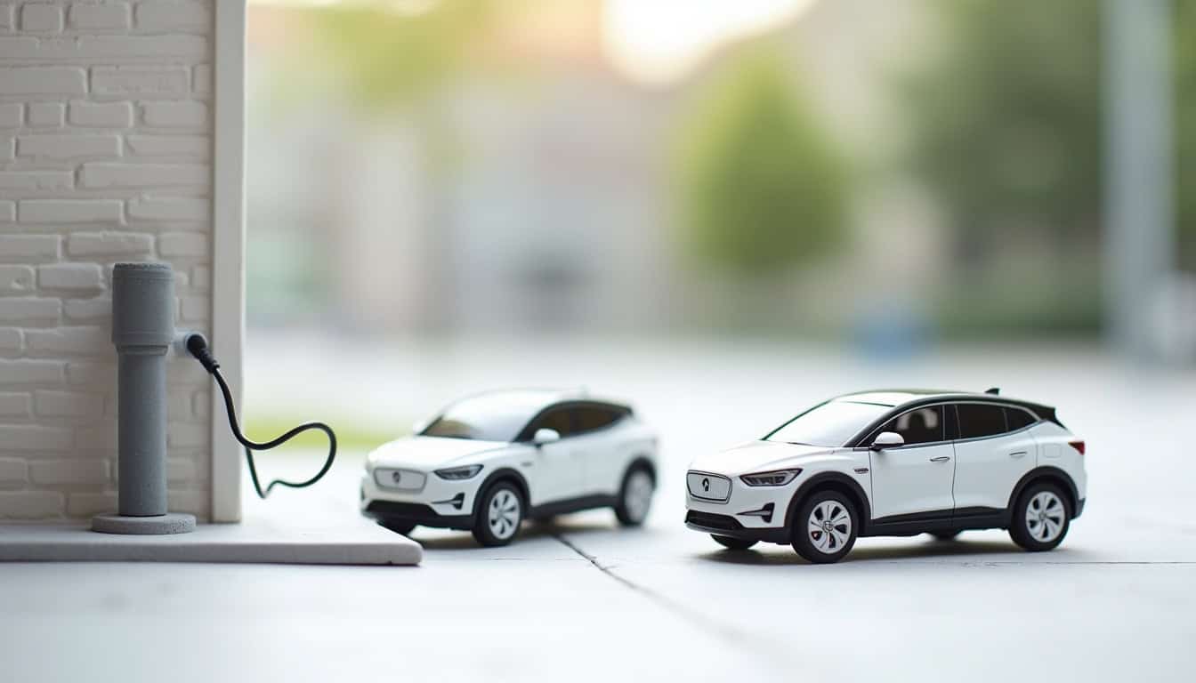 Comparaison entre prise renforcée et borne de recharge installées à Braine