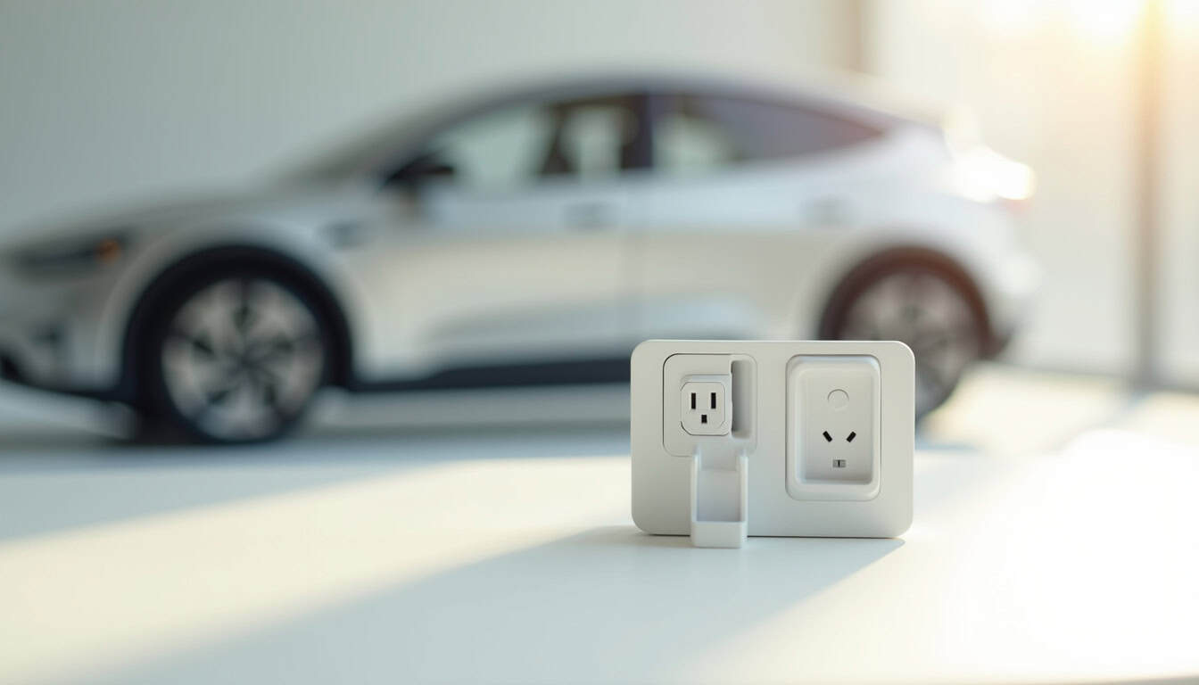 Comparaison entre une prise domestique et une borne de recharge murale pour voiture électrique