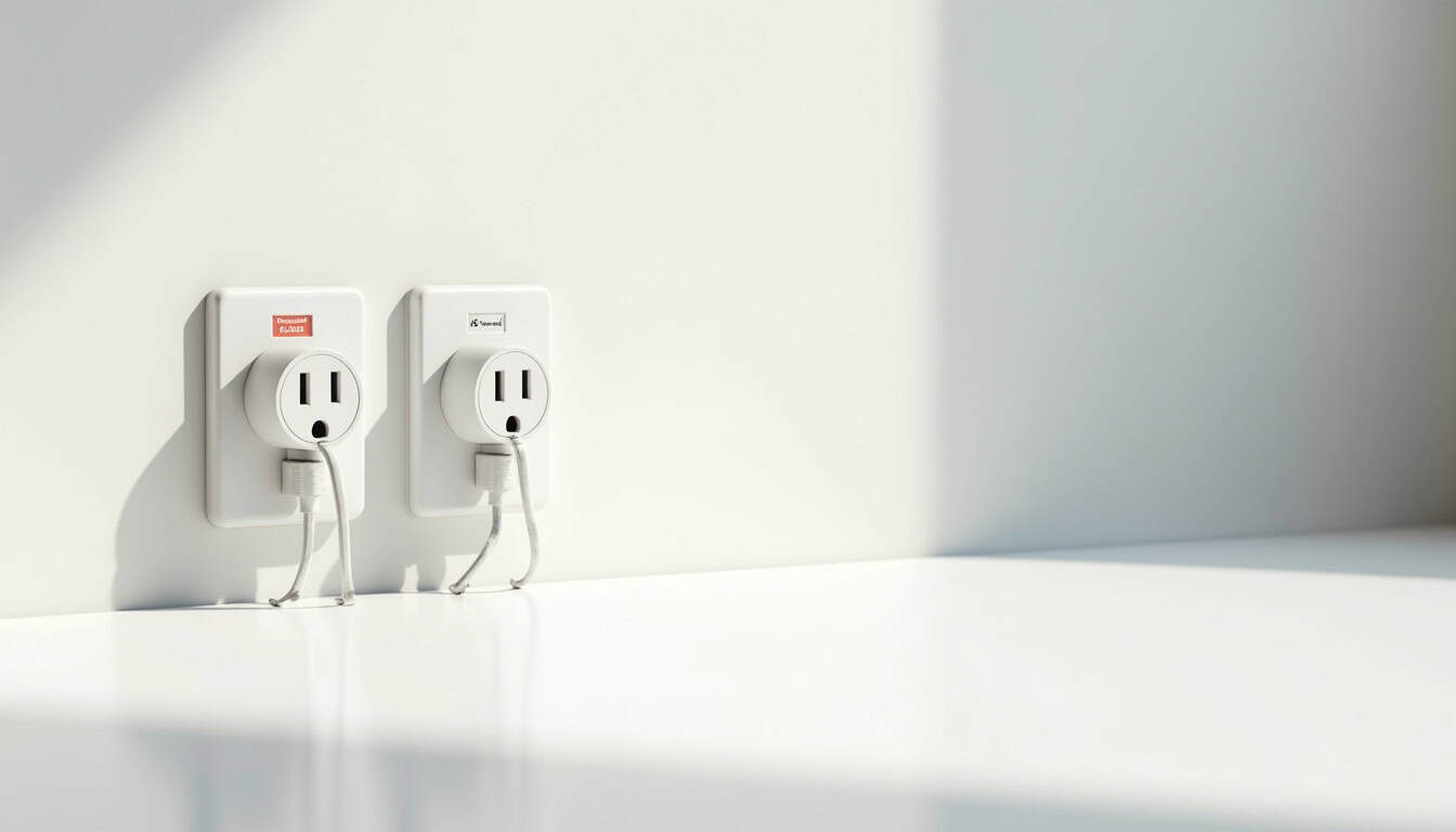 Comparaison entre une prise renforcée et une borne de recharge murale