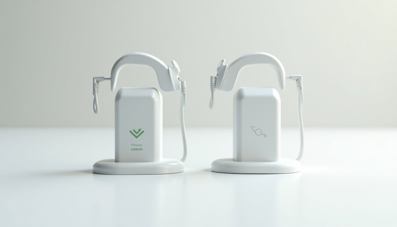 Comparaison entre une prise renforcée Green