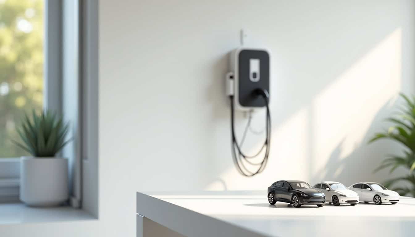 Comparaison visuelle des différents modèles de bornes de recharge pour véhicules électriques