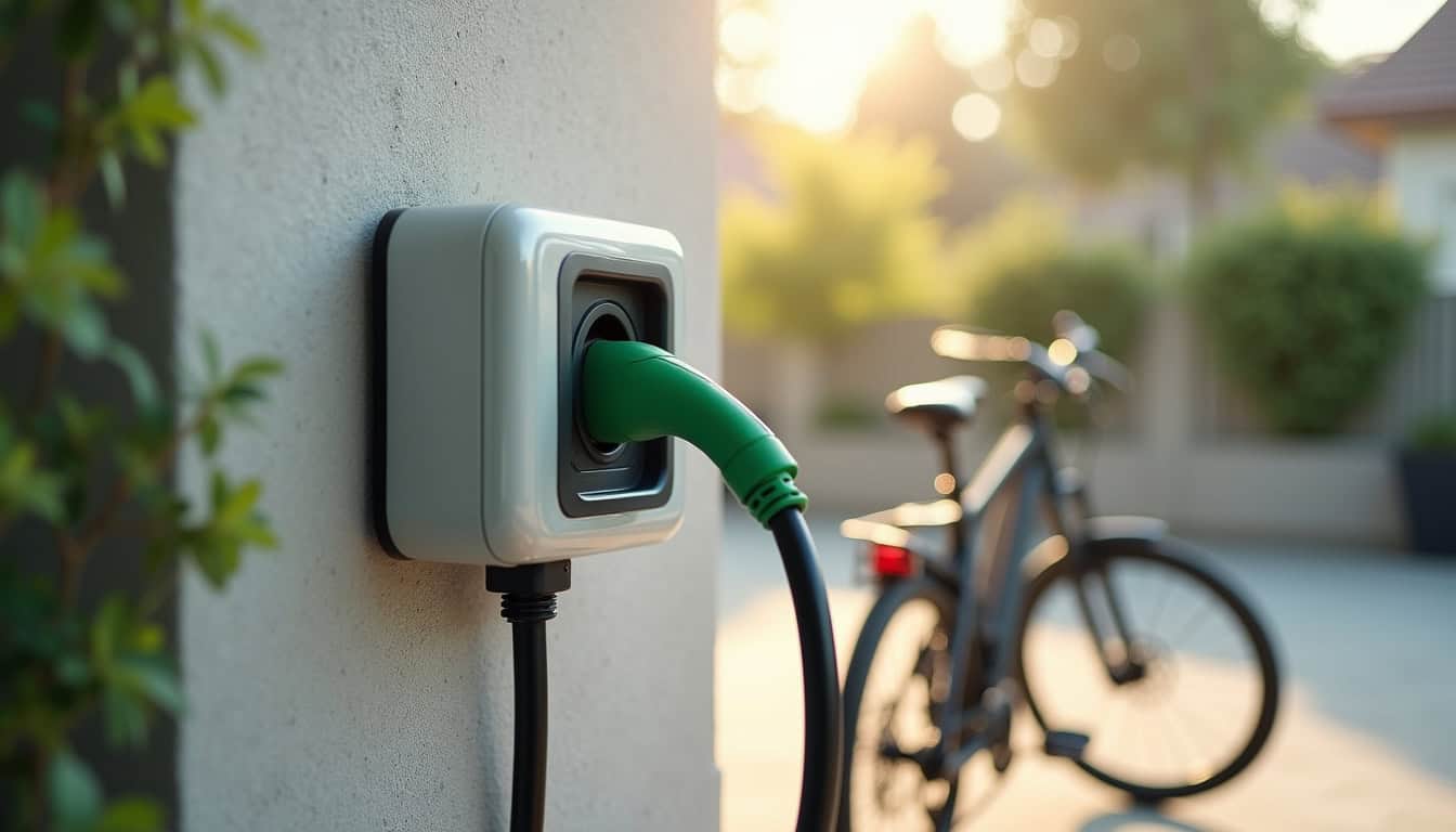 Comparaison visuelle des différents types de bornes de recharge électrique: prise Green