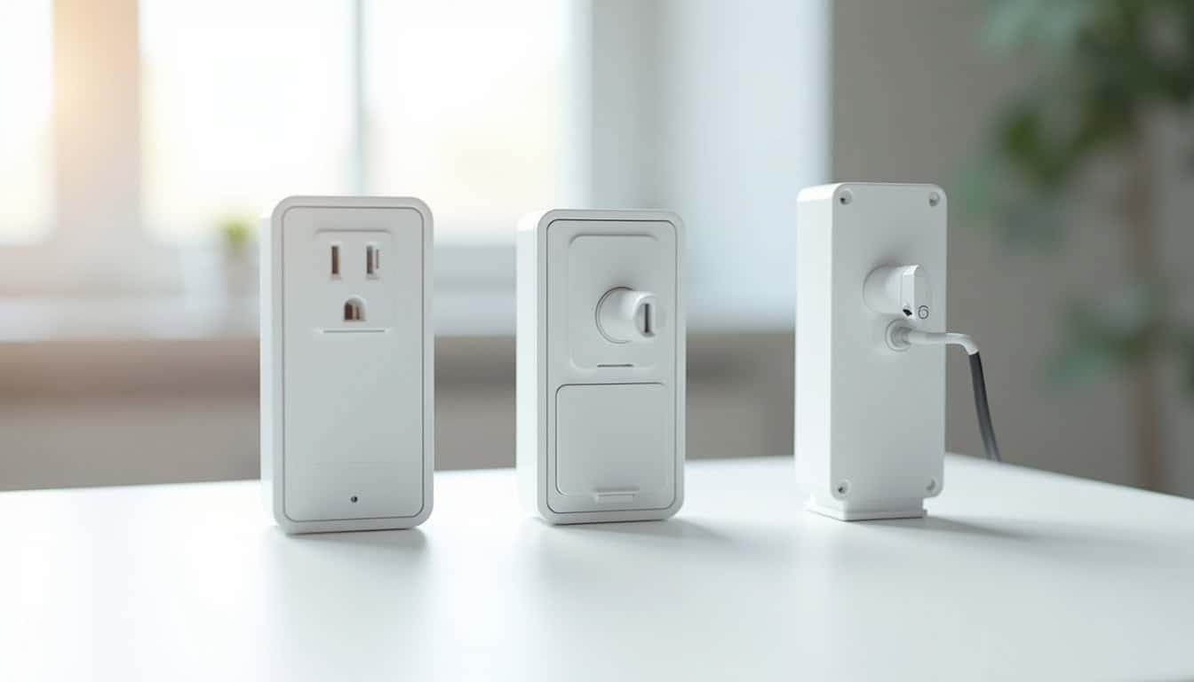 Comparaison visuelle des différents types de bornes de recharge électrique: wallbox, prise renforcée, borne connectée