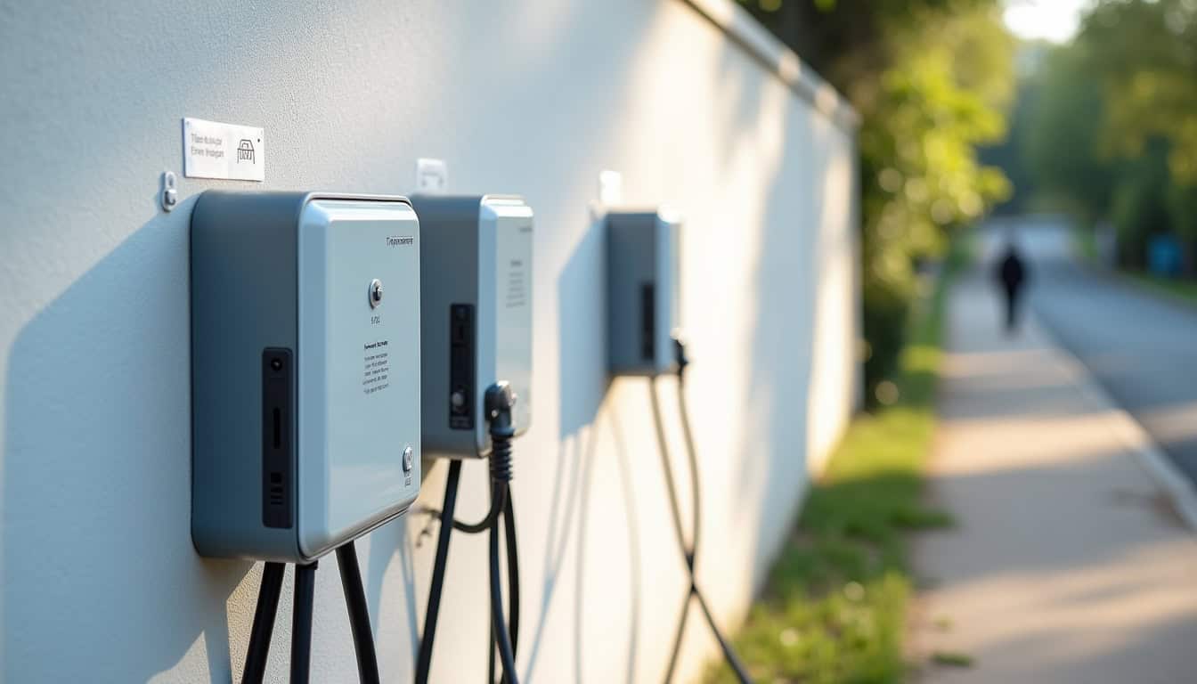 Comparaison visuelle des différents types de bornes de recharge pour véhicules électriques à Amanvillers