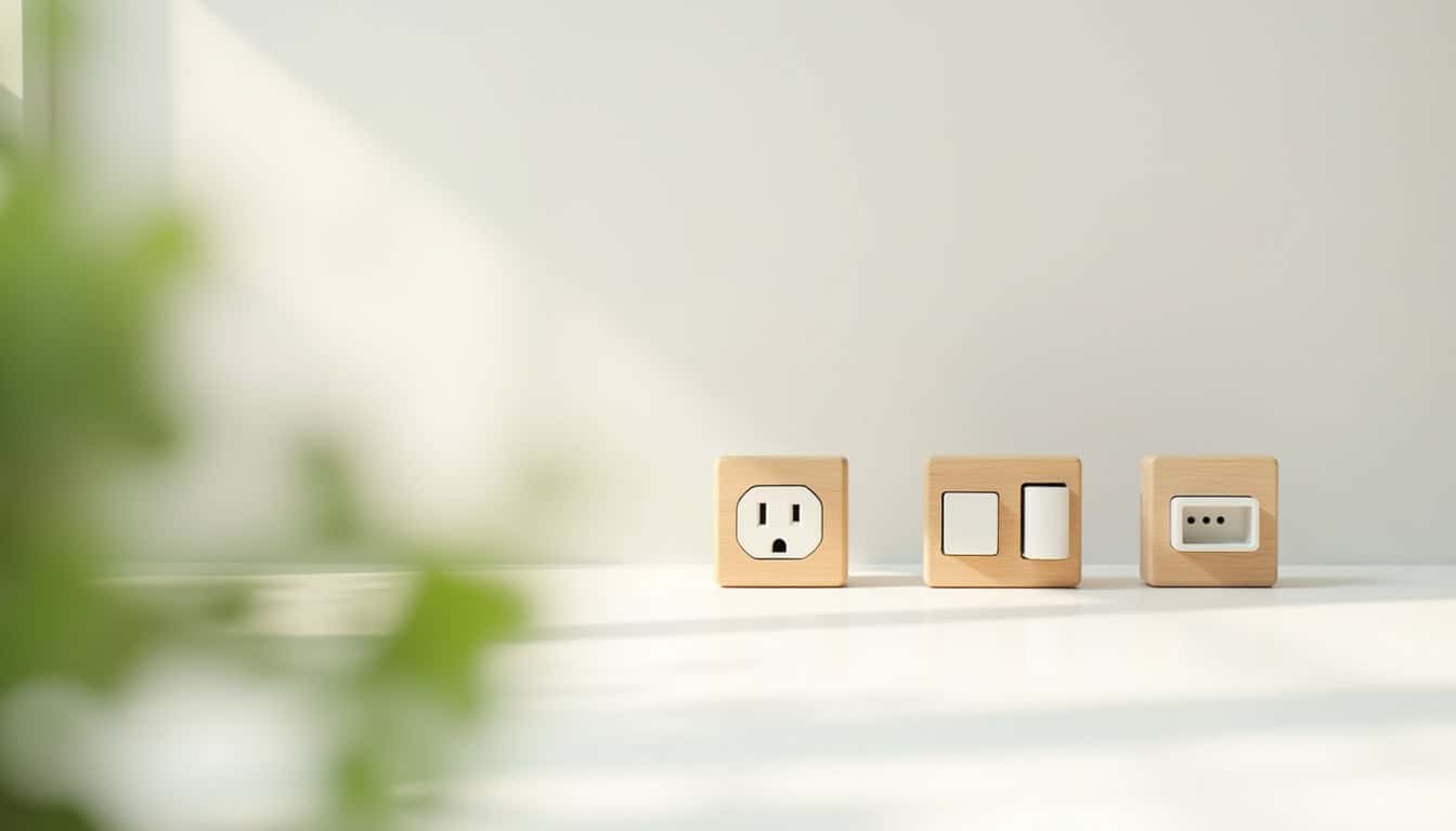 Comparaison visuelle des différents types de bornes de recharge: prise renforcée, wallbox, borne intelligente