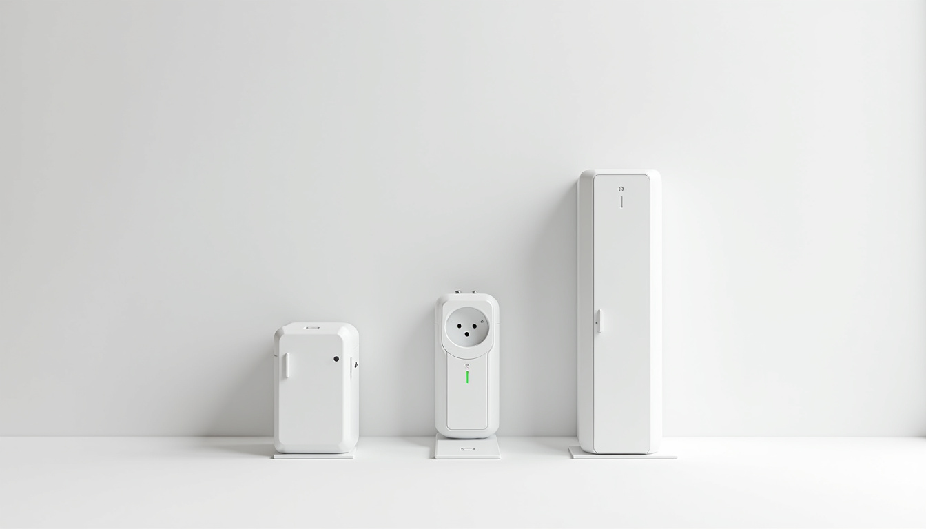 Comparaison visuelle des différents types de bornes de recharge: Wallbox, prise renforcée, borne rapide