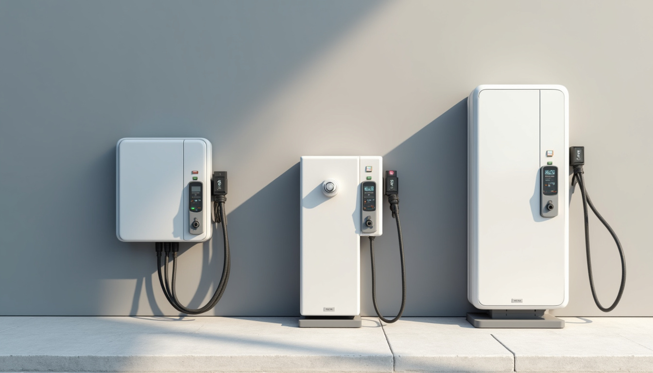 Comparaison visuelle des différents types de bornes électriques installées à Tramayes