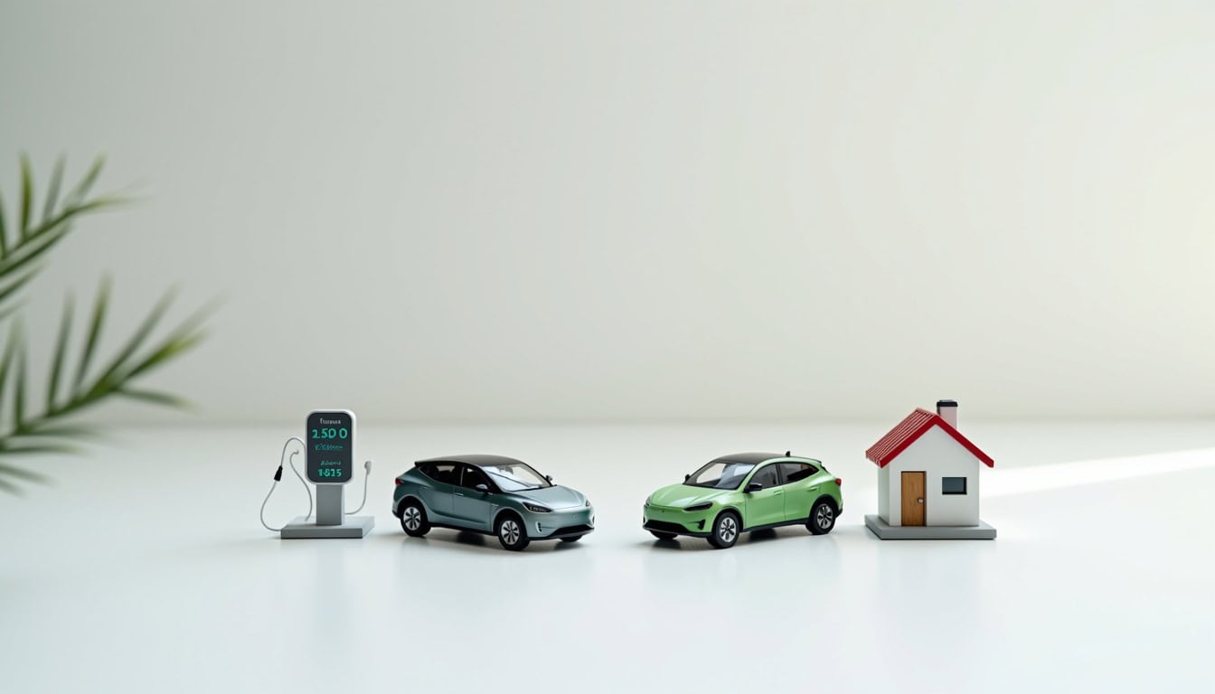 Comparaison visuelle entre le coût d'une recharge publique et une recharge domestique à Dompaire