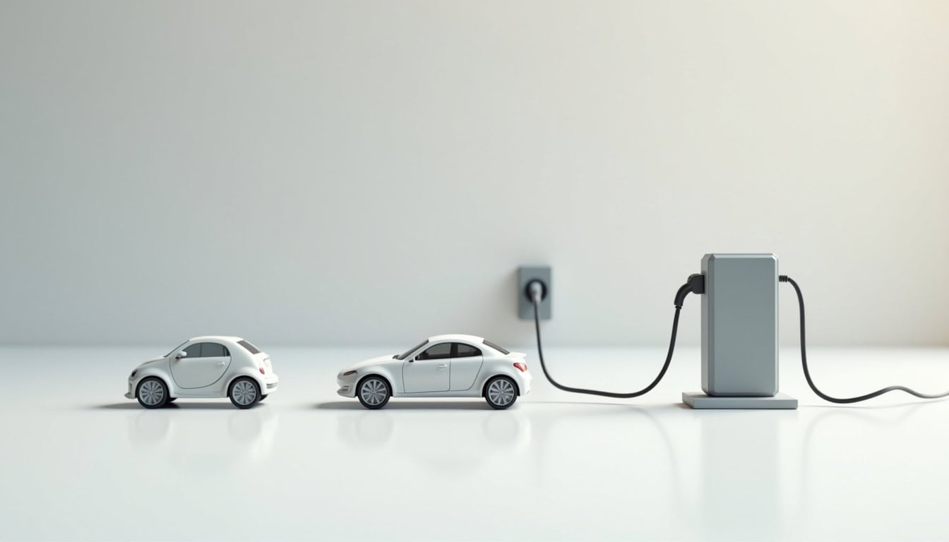 Comparaison visuelle entre prise renforcée, borne murale et système connecté pour véhicule électrique