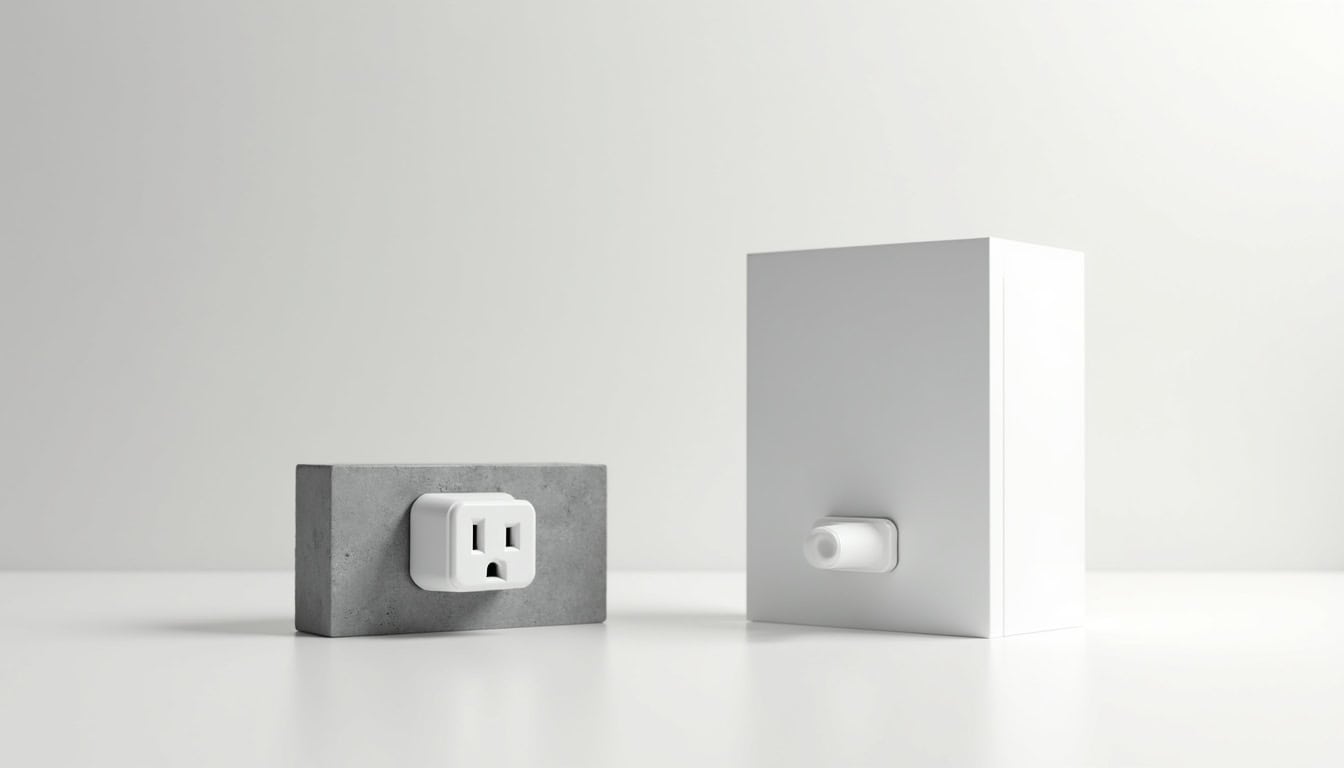 Comparaison visuelle entre prise renforcée et wallbox pour installation à Cousolre