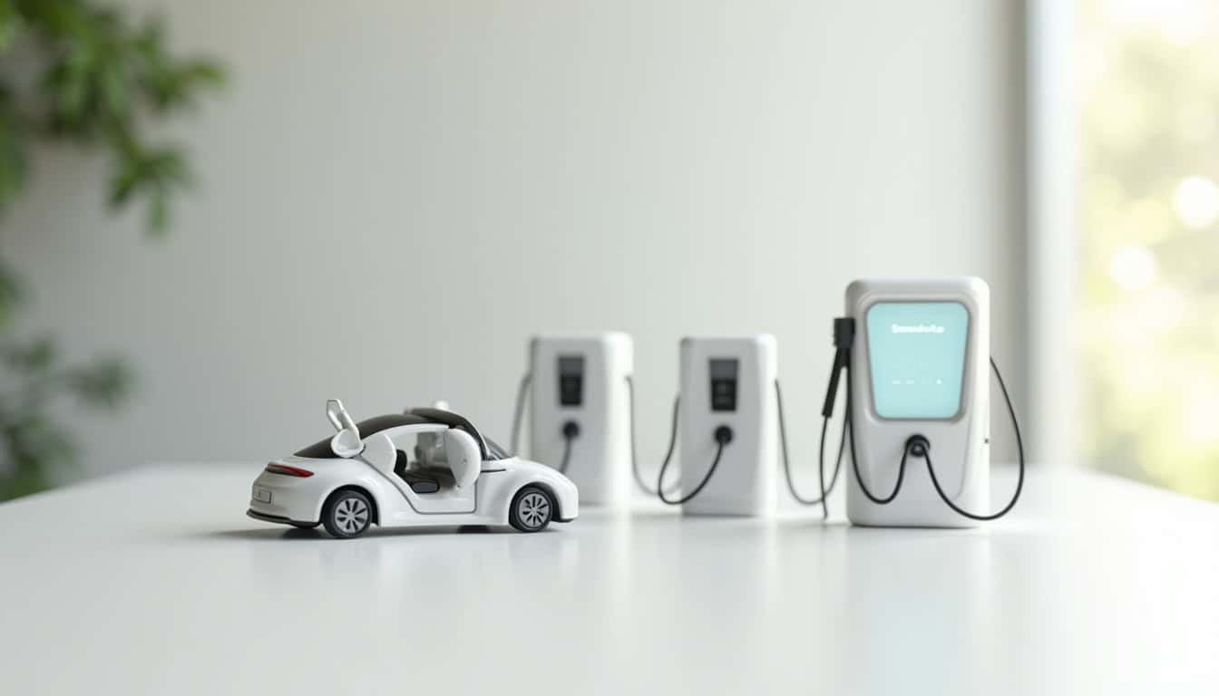 Comparatif des différents types de bornes de recharge électrique: prise renforcée, wallbox, borne intelligente