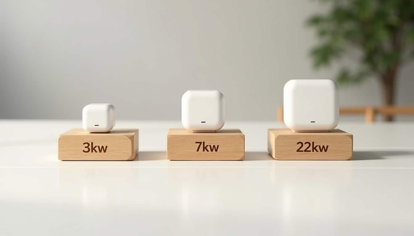 Comparatif des puissances de bornes de recharge électrique à Domont