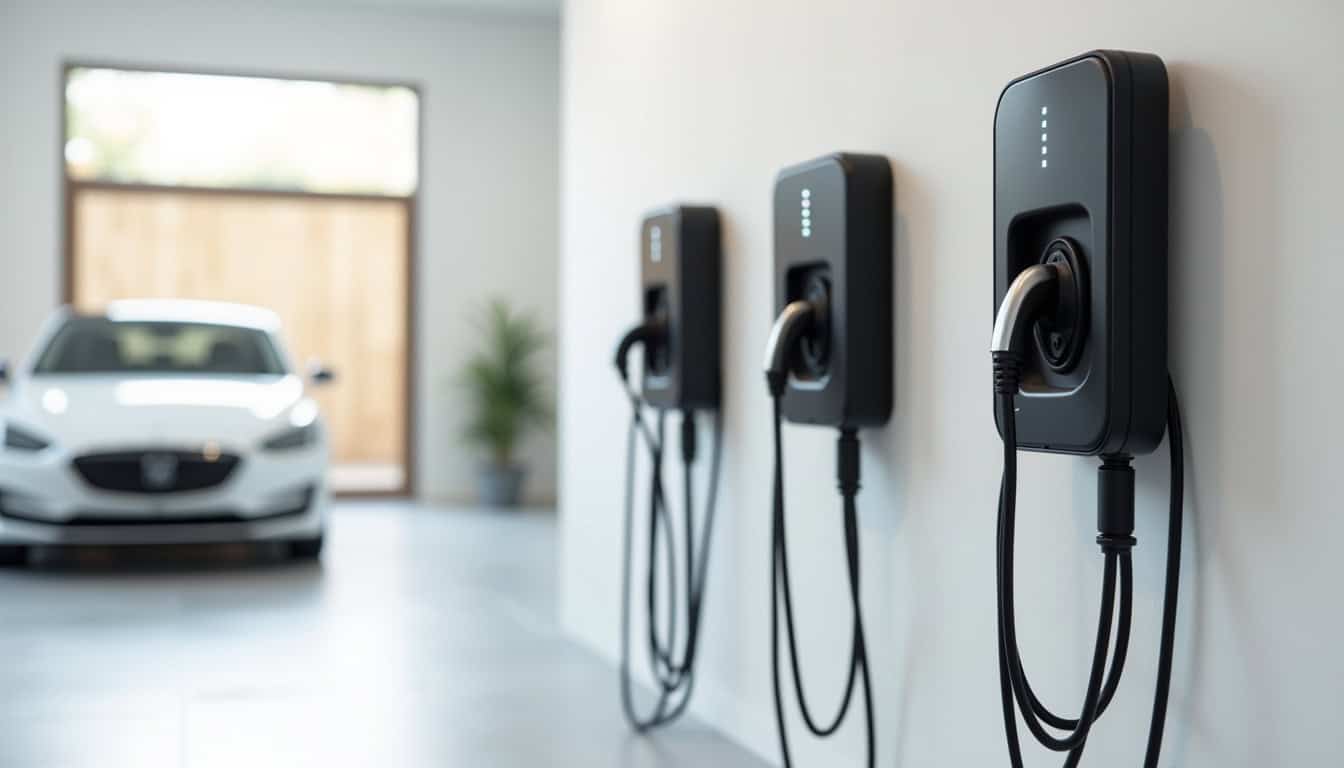 Comparatif visuel des différents modèles de bornes de recharge
