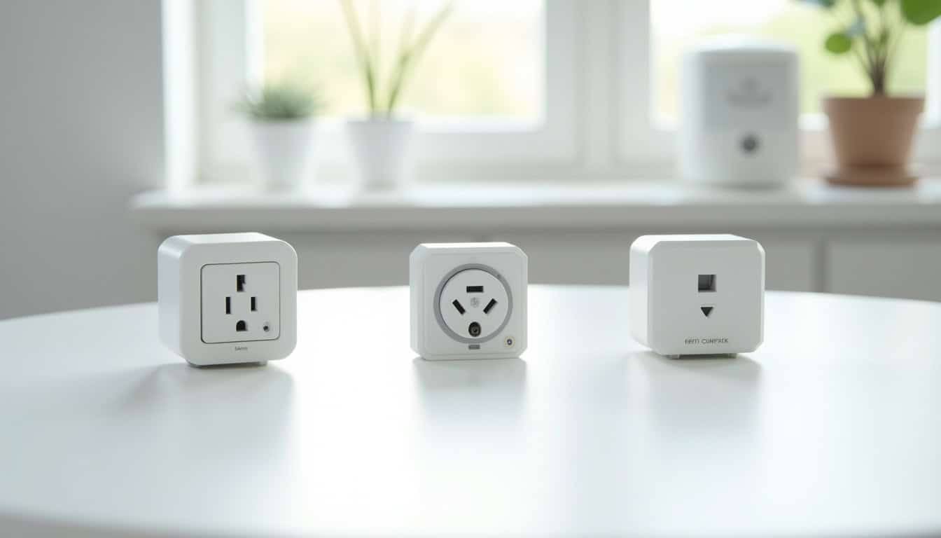 Comparatif visuel des différents types de bornes de recharge électrique disponibles à Ghyvelde: prise renforcée, wallbox murale monophasée et triphasée