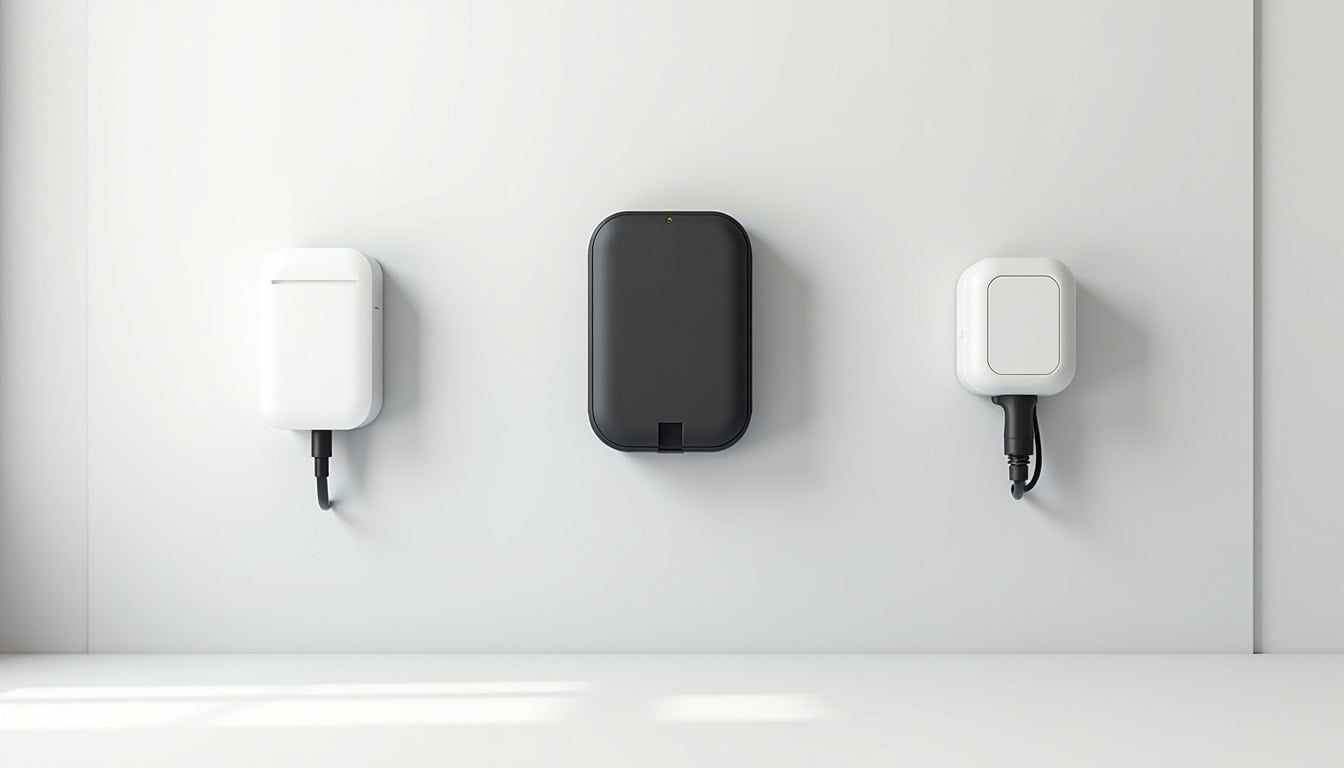 Comparatif visuel des différents types de bornes de recharge électrique pour usage domestique à Domblans