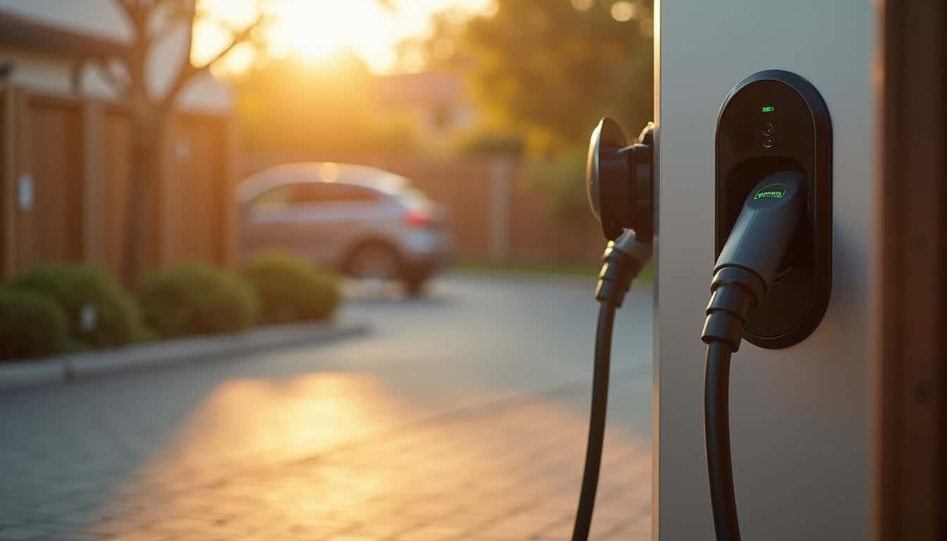 Comparatif visuel des différents types de bornes de recharge pour voitures électriques: prise Green