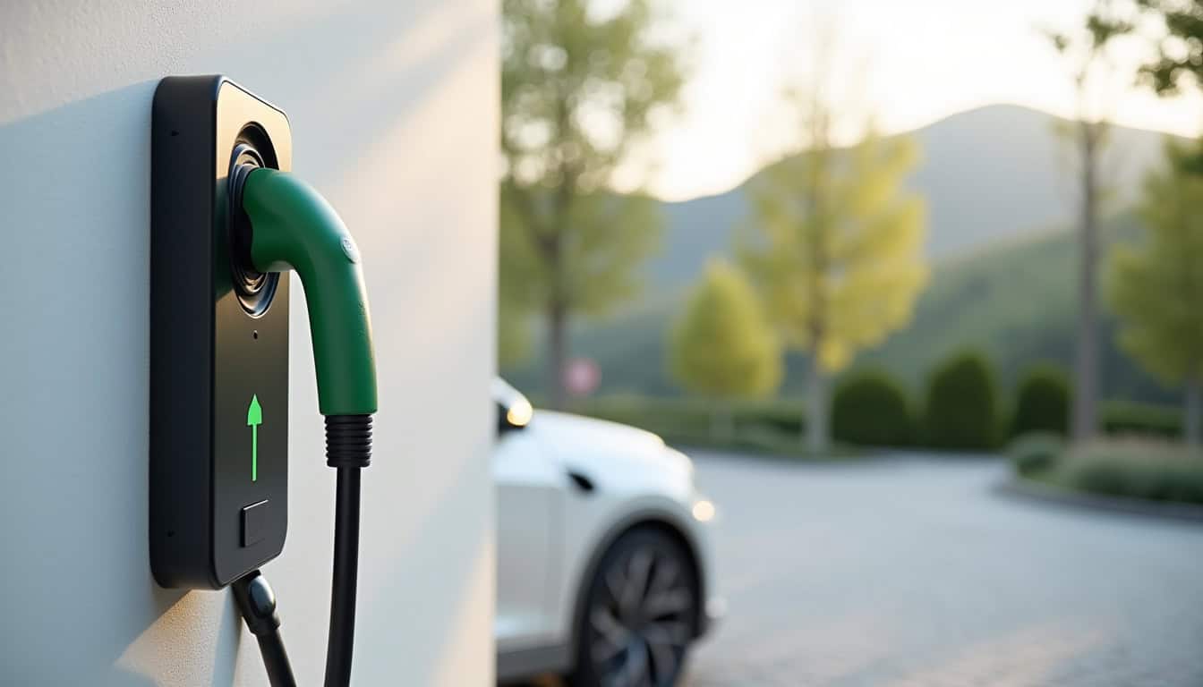 Comparatif visuel des différents types de bornes de recharge: prise Green