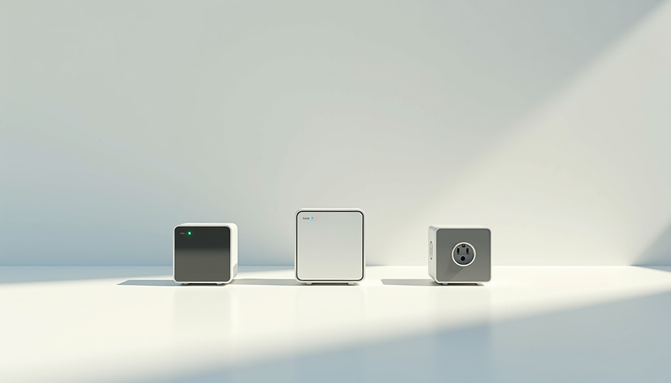 Comparatif visuel des différents types de bornes de recharge: wallbox 7kW, wallbox 22kW et prise Green’Up
