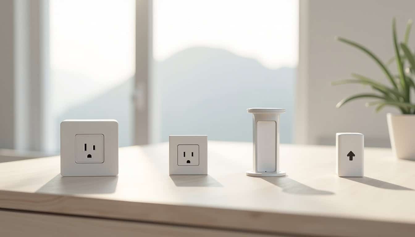 Comparatif visuel des différents types de bornes de recharge: Wallbox, prise renforcée, borne publique