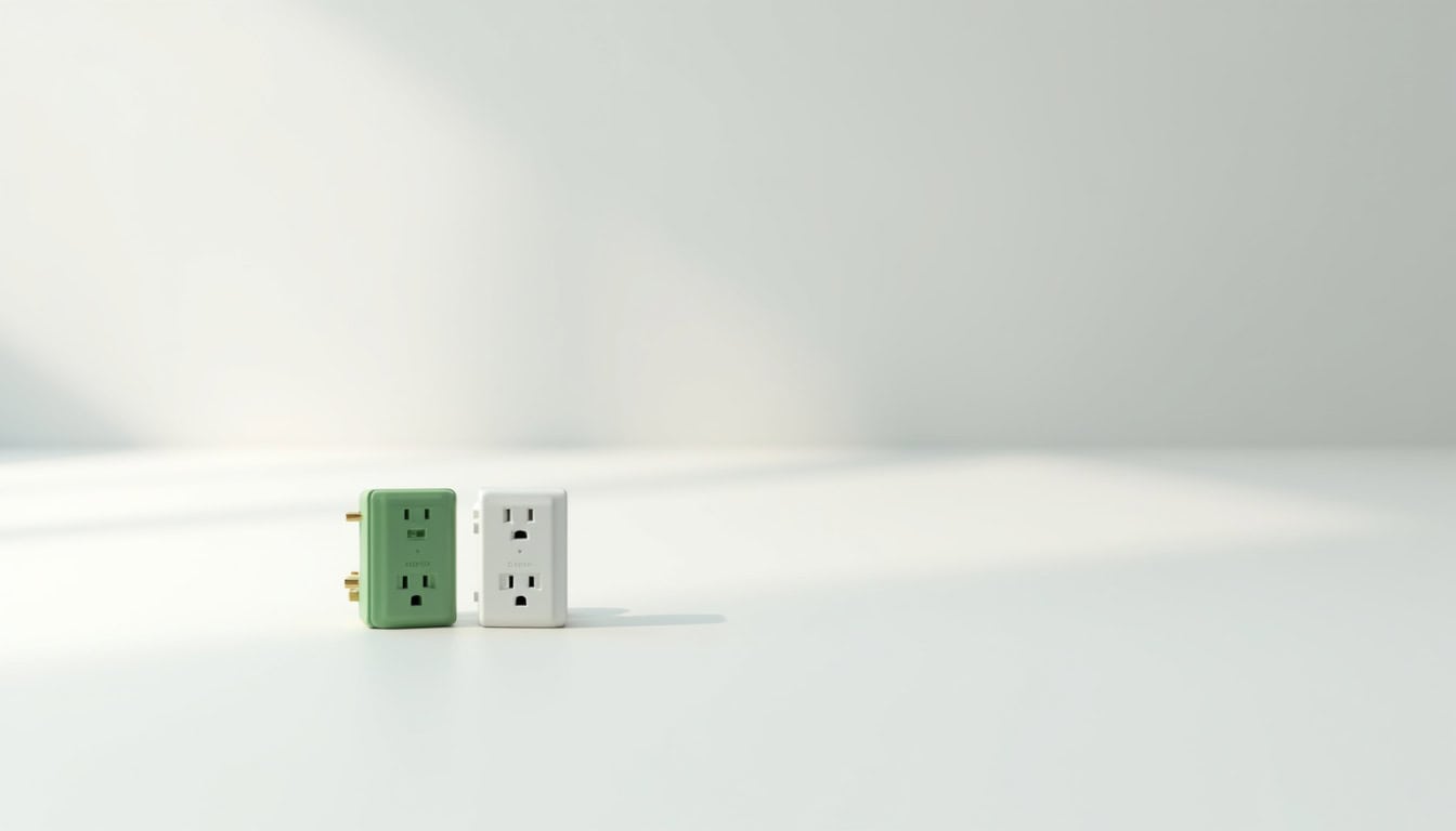 Comparatif visuel entre prise renforcée Green