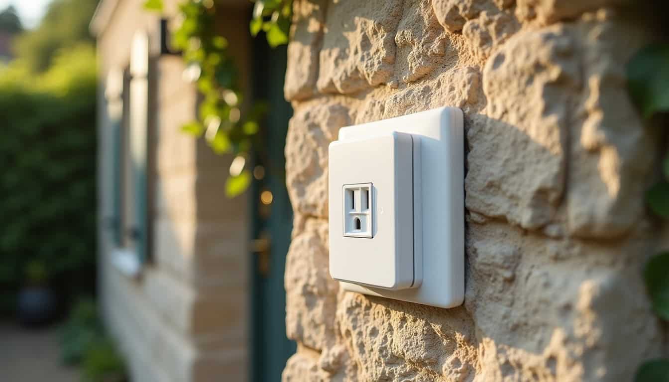 Comparatif visuel entre une prise renforcée et une wallbox pour véhicule électrique à Mûrs-Erigné