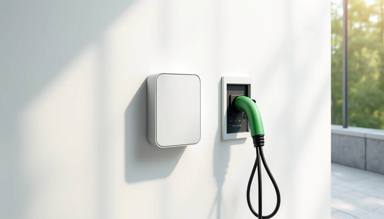 Comparatif visuel entre une wallbox murale, une prise renforcée Green