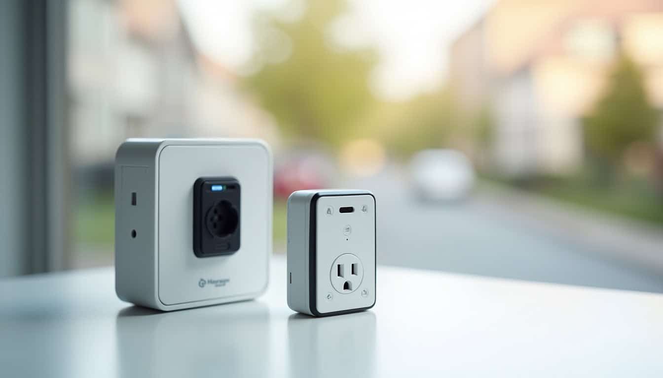 Différents modèles de bornes de recharge électrique installées à Fresnes: wallbox, prise renforcée et borne intelligente
