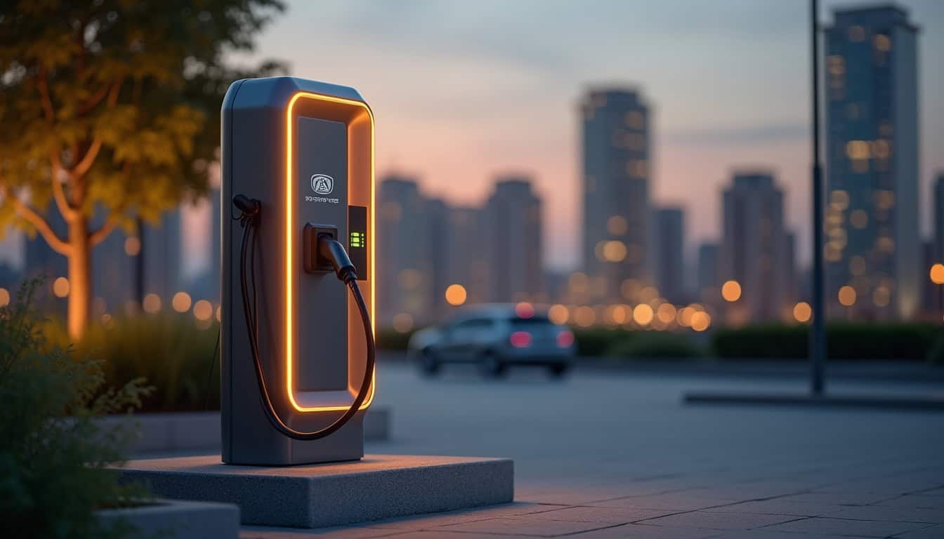 Différents modèles de bornes de recharge électrique installées à Soliers