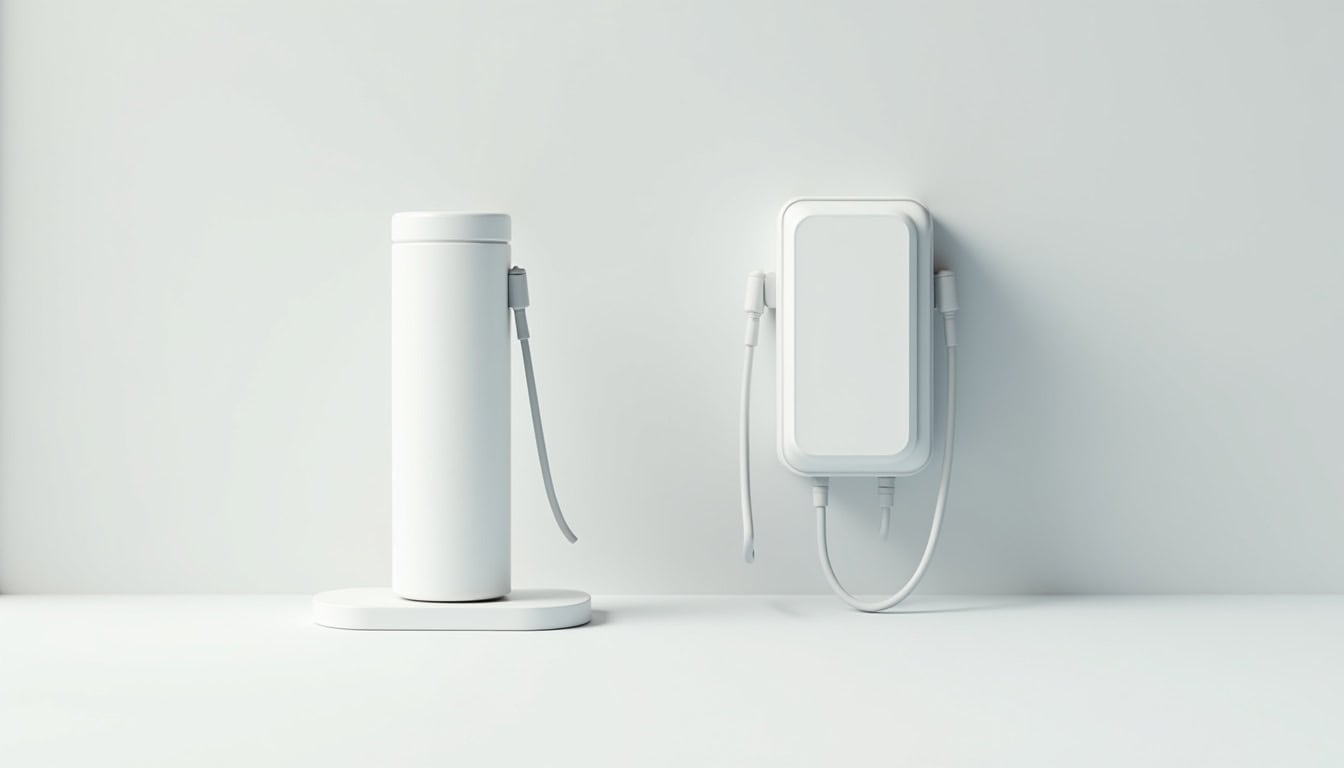 Différents modèles de bornes de recharge électrique pour véhicules à Valravillon