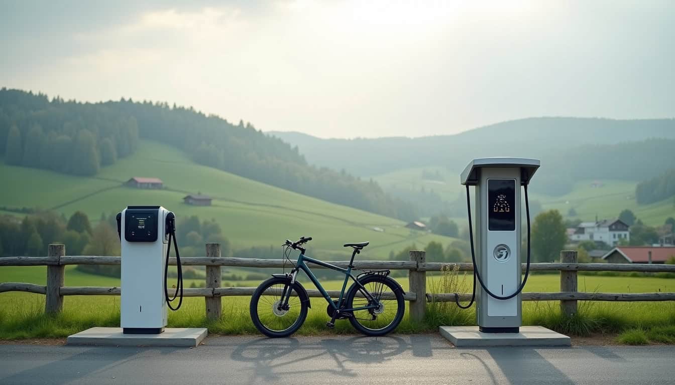 Différents modèles de bornes de recharge électrique pour véhicules en milieu rural