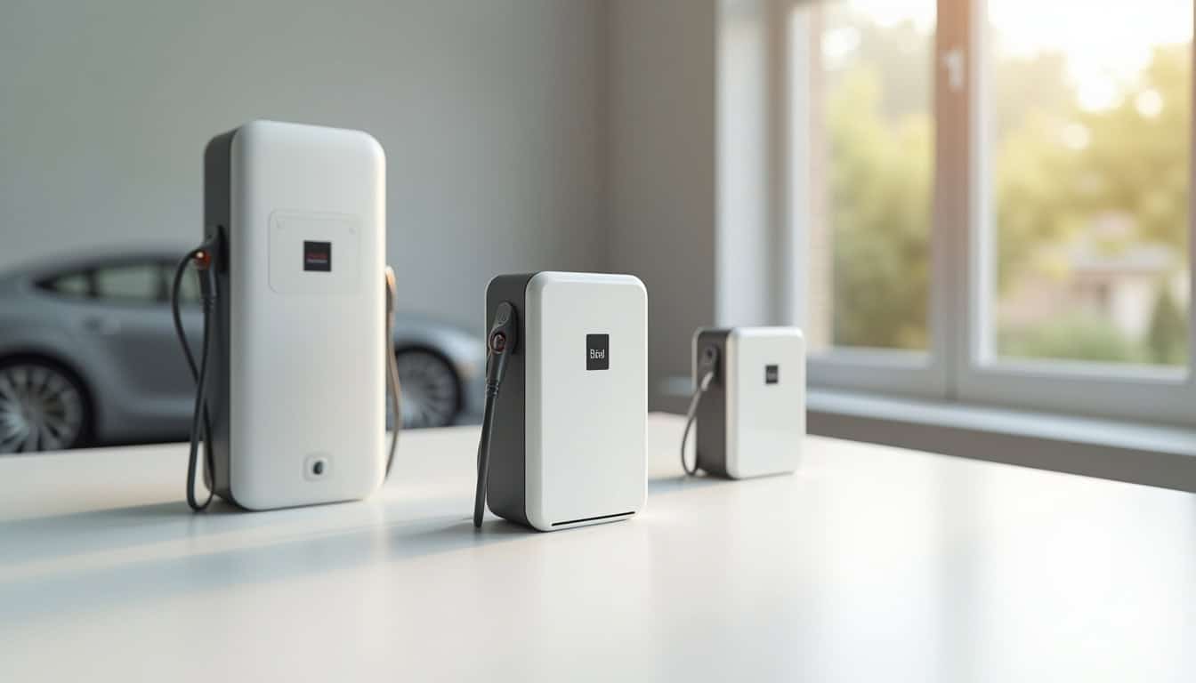 Différents modèles de bornes de recharge électrique pour voitures
