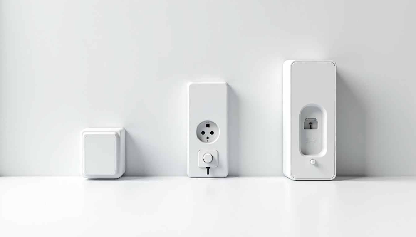 Différents modèles de bornes de recharge électrique: wallbox, prise renforcée, borne rapide