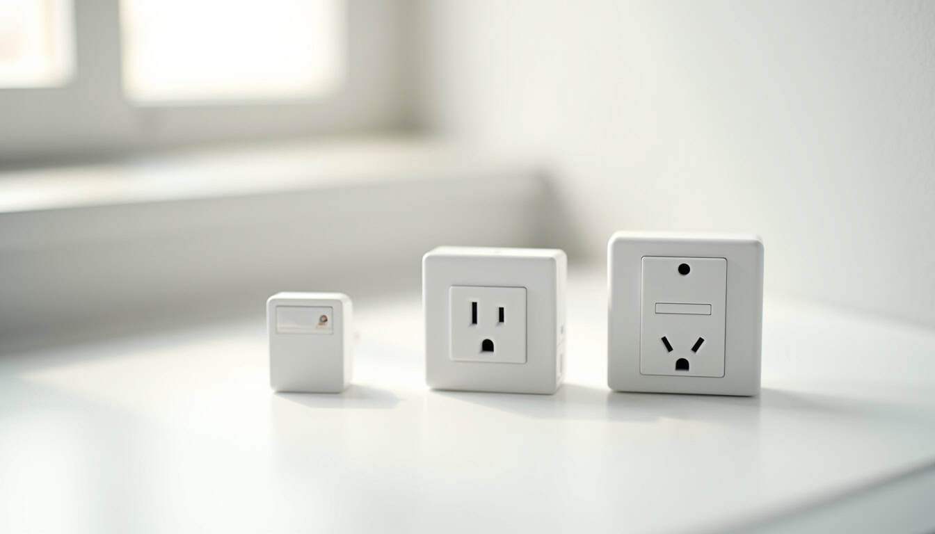 Différents modèles de bornes de recharge électrique: wallbox, prise renforcée et prise standard