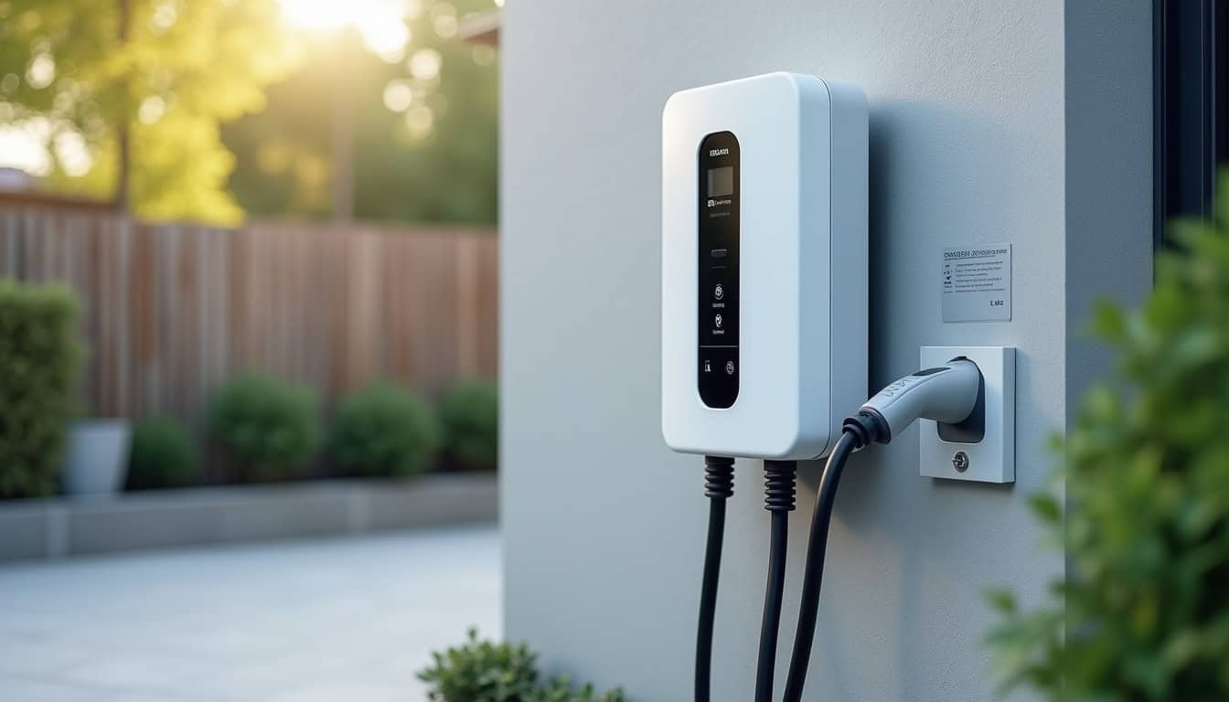Différents modèles de bornes de recharge murales et prises renforcées