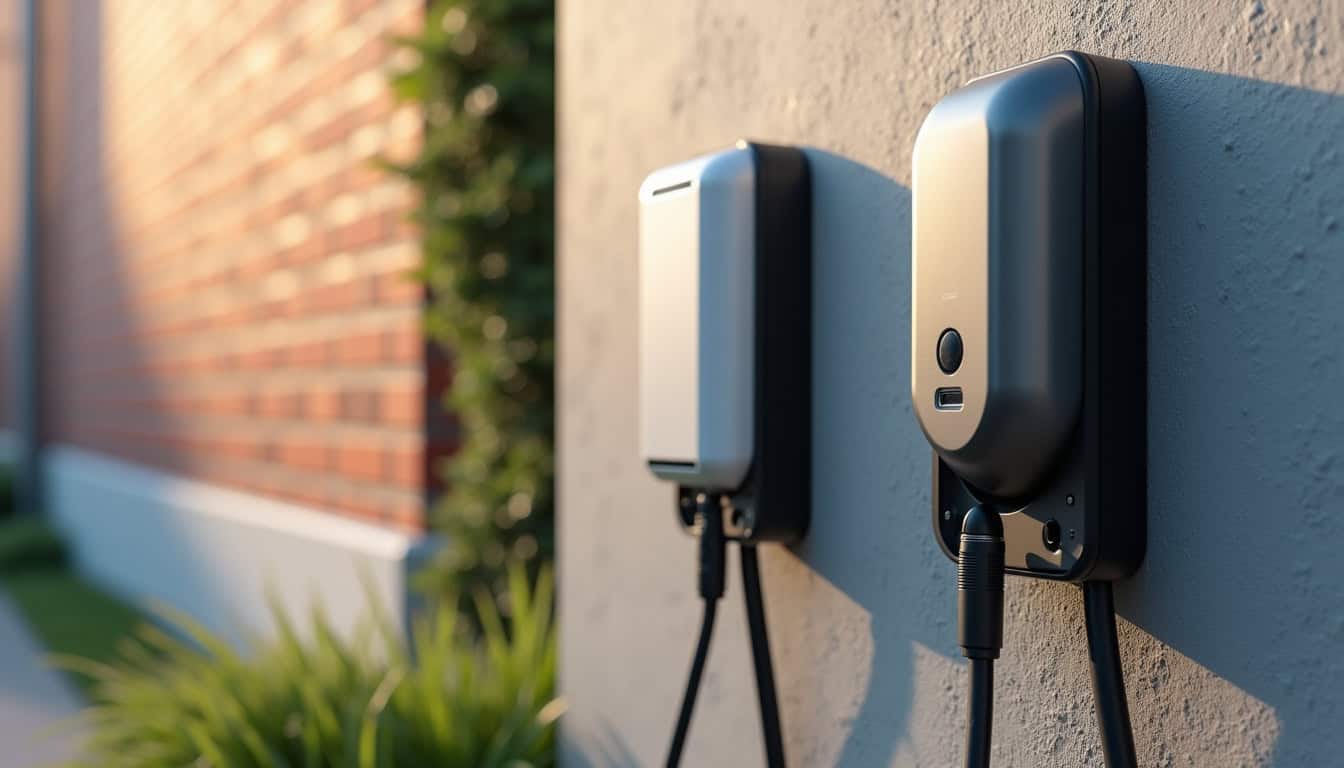 Différents modèles de bornes de recharge pour véhicules électriques installées à Stenay