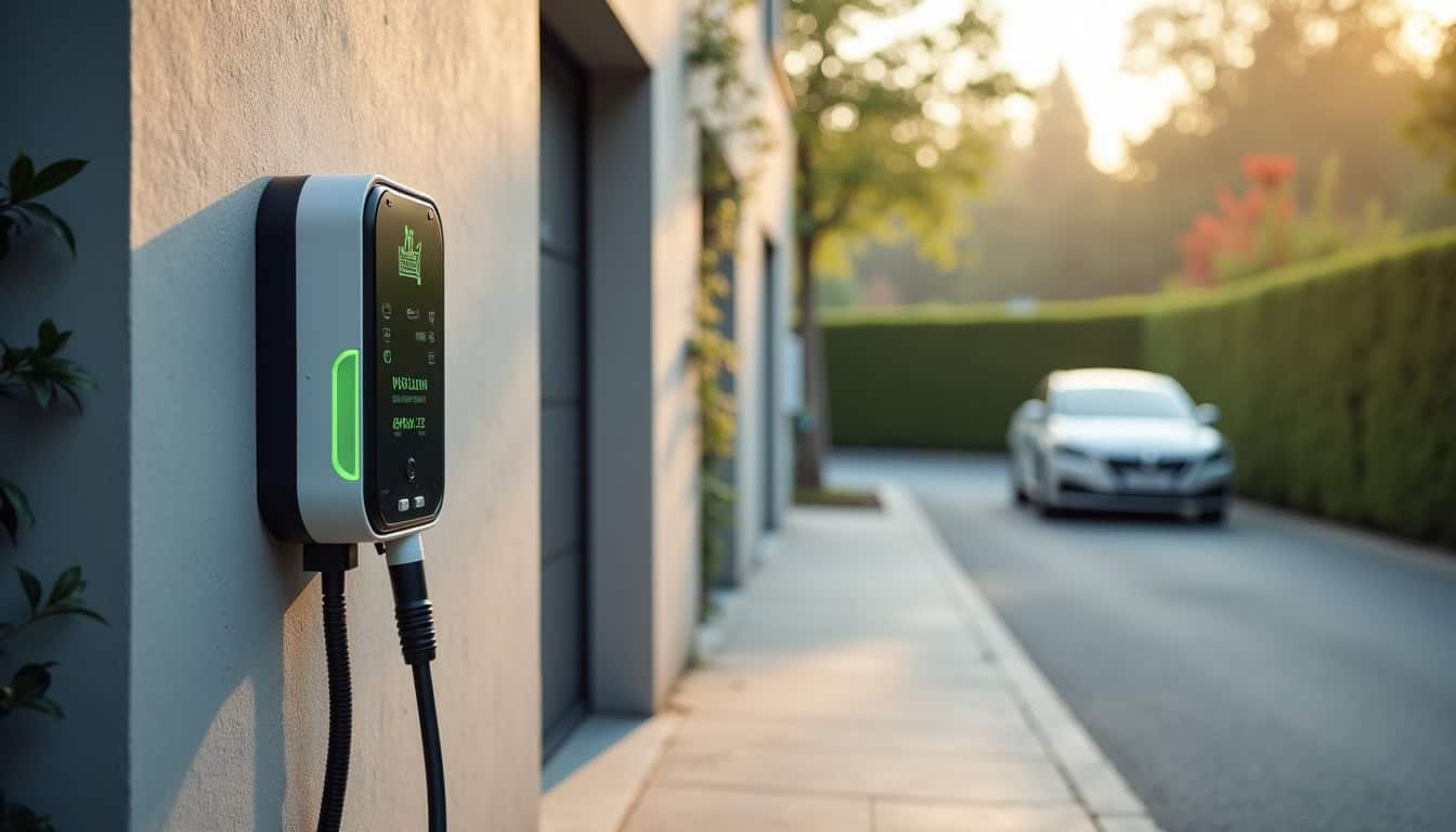 Différents modèles de bornes de recharge pour véhicules électriques installées à Wavrin