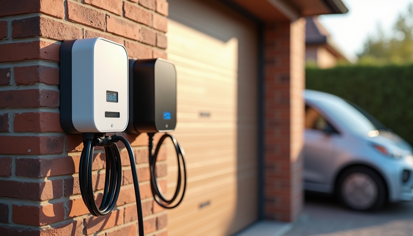 Différents modèles de bornes de recharge pour voiture électrique installées à domicile
