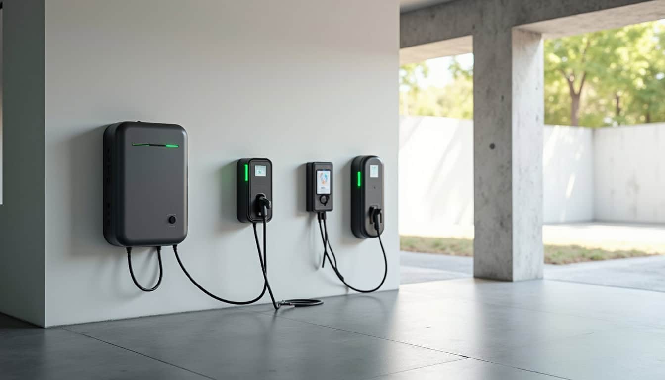Différents modèles de bornes de recharge pour voitures électriques