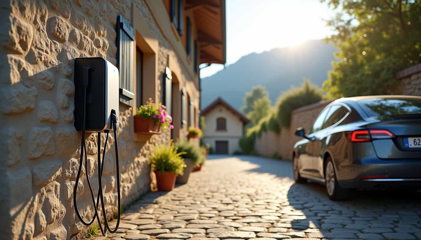 Différents types de bornes de recharge électrique en situation réelle