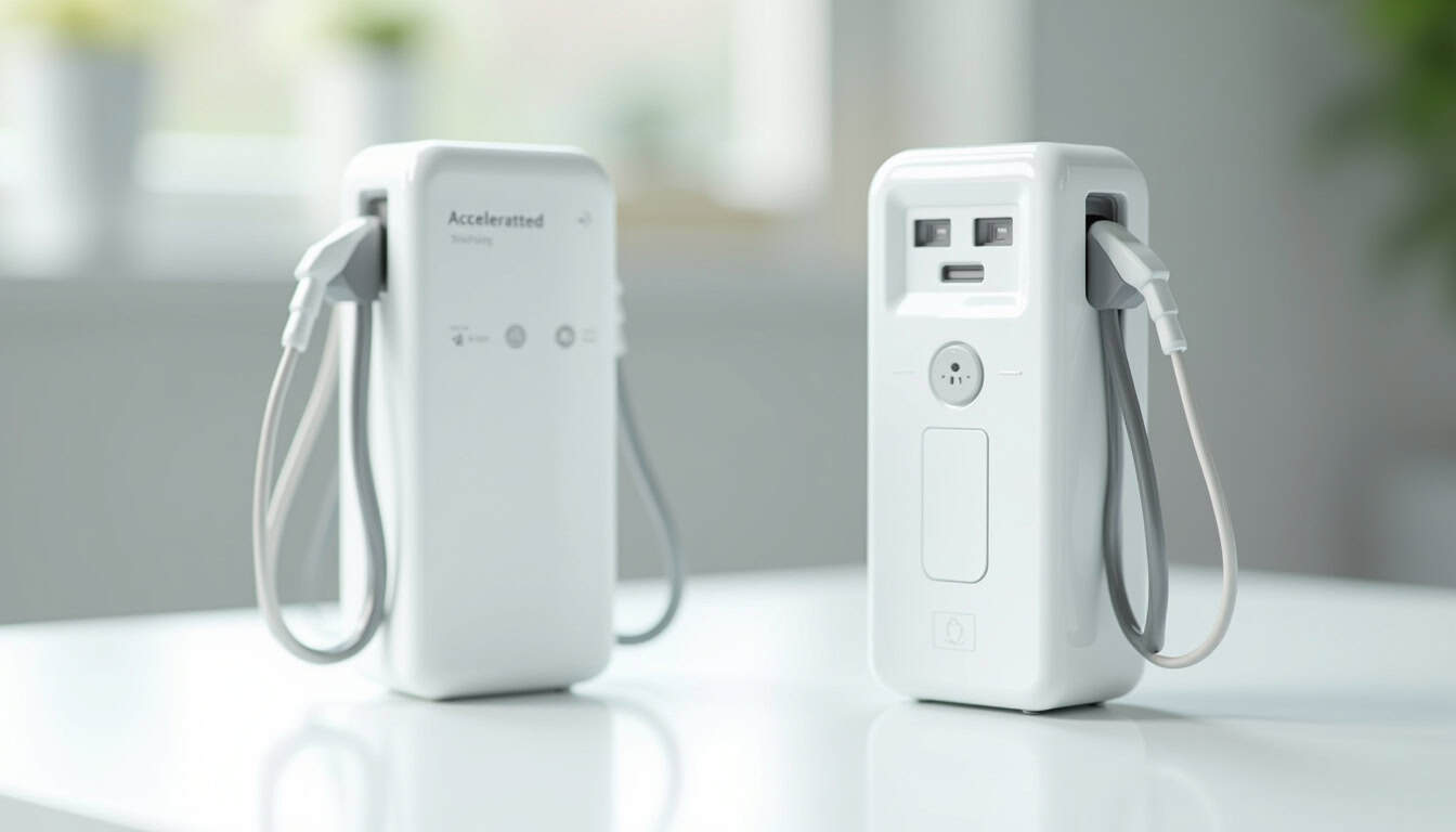 Différents types de bornes de recharge électrique installées à Seyresse