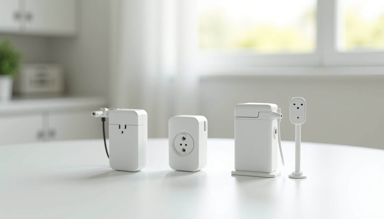 Différents types de bornes de recharge électrique: wallbox, prise renforcée, borne publique