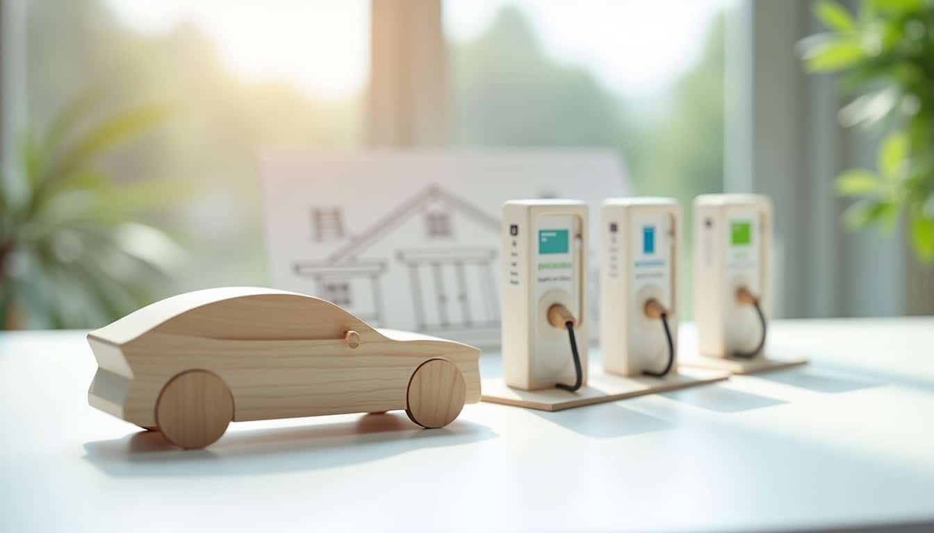 Différents types de bornes de recharge pour véhicules électriques à Reynès