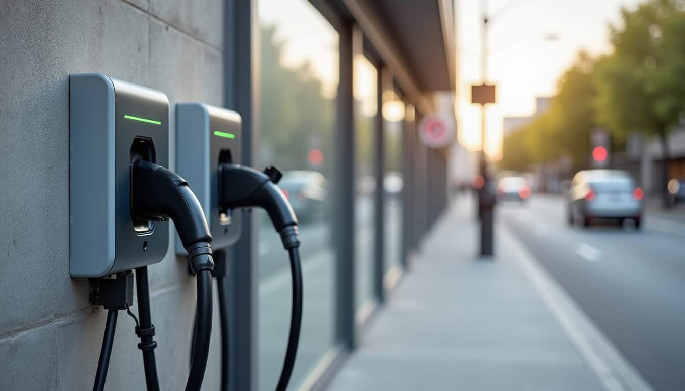 Différents types de bornes de recharge pour véhicules électriques installées à Bégaar