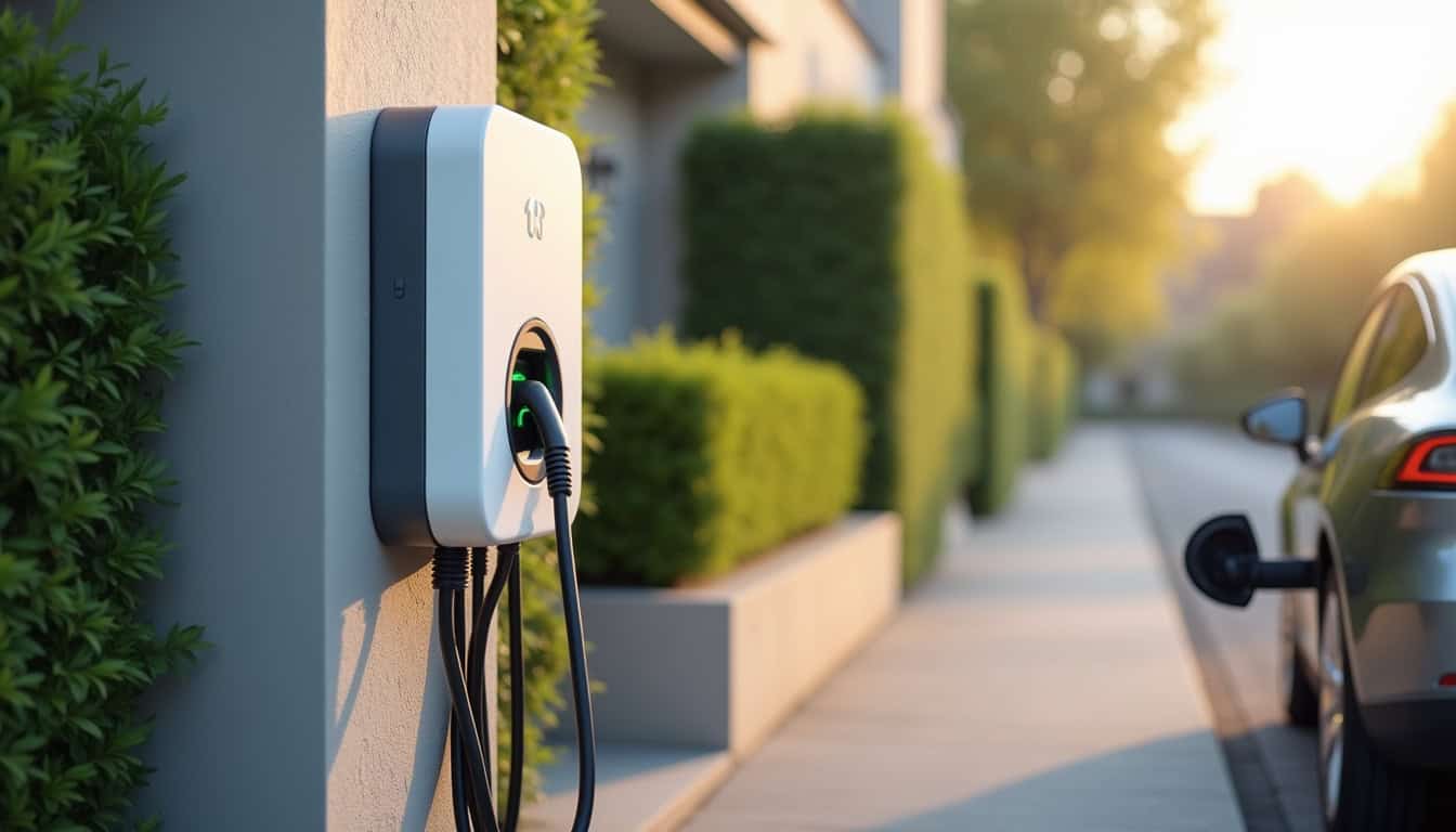 Différents types de bornes de recharge pour véhicules électriques installées à Boos