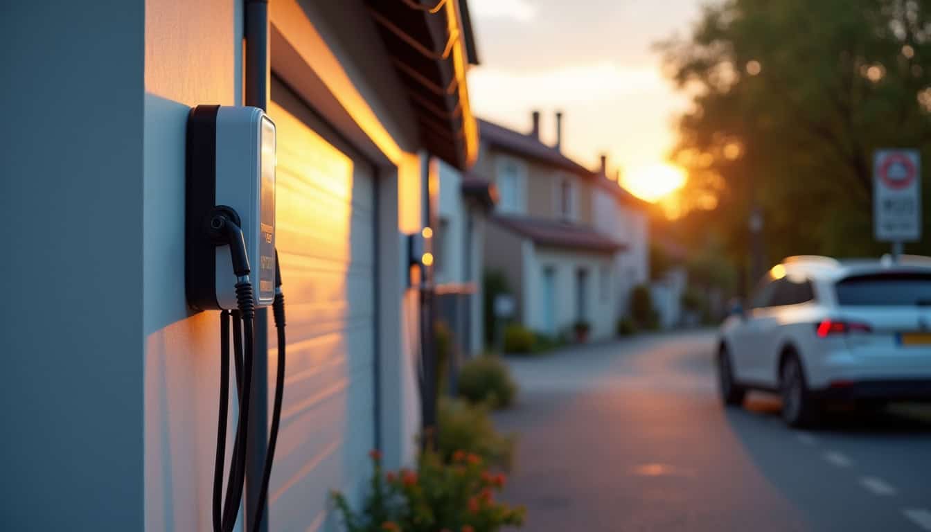 Différents types de bornes de recharge pour véhicules électriques installées à domicile