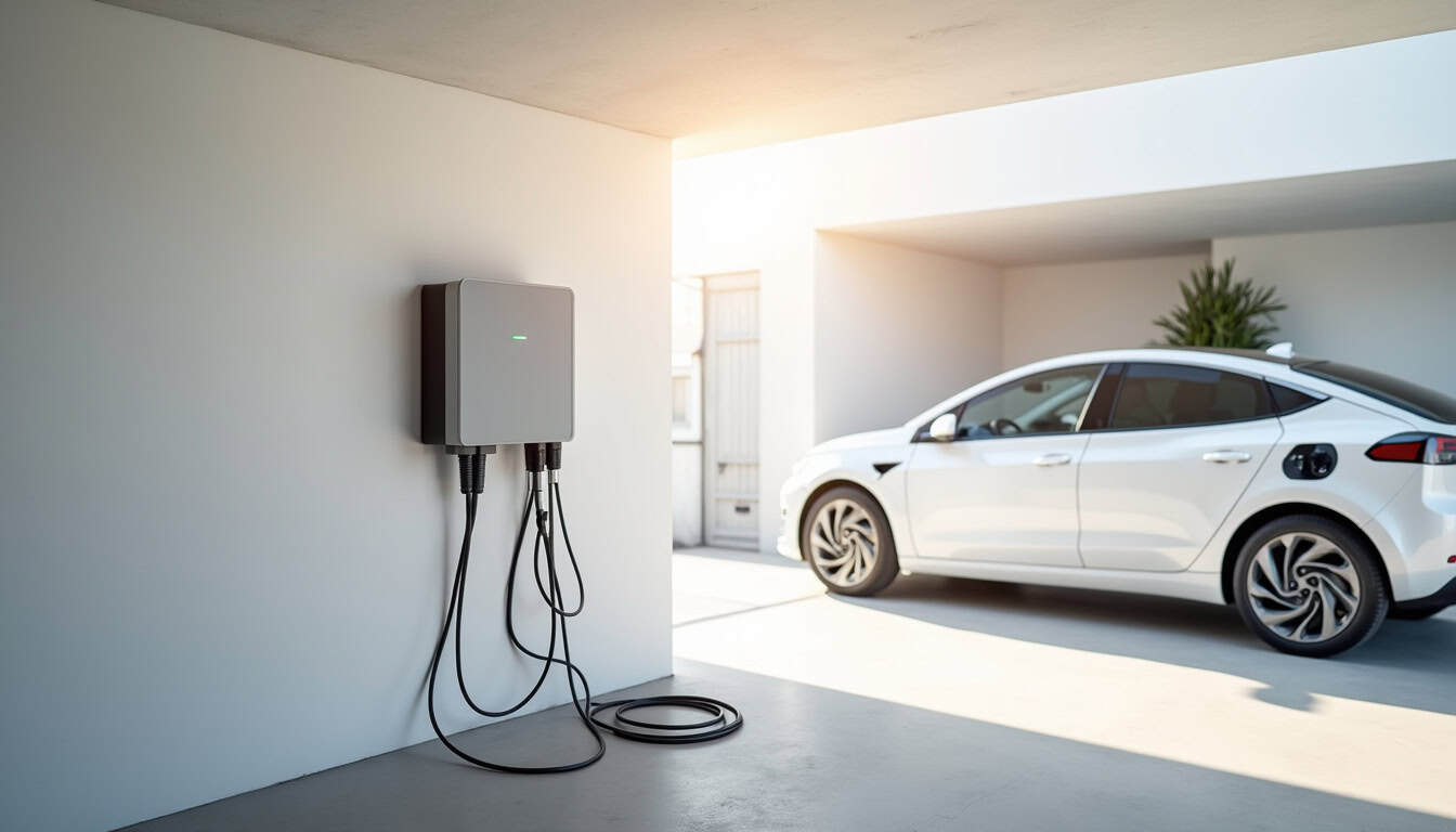 Différents types de bornes de recharge pour voitures électriques installées à Nérondes