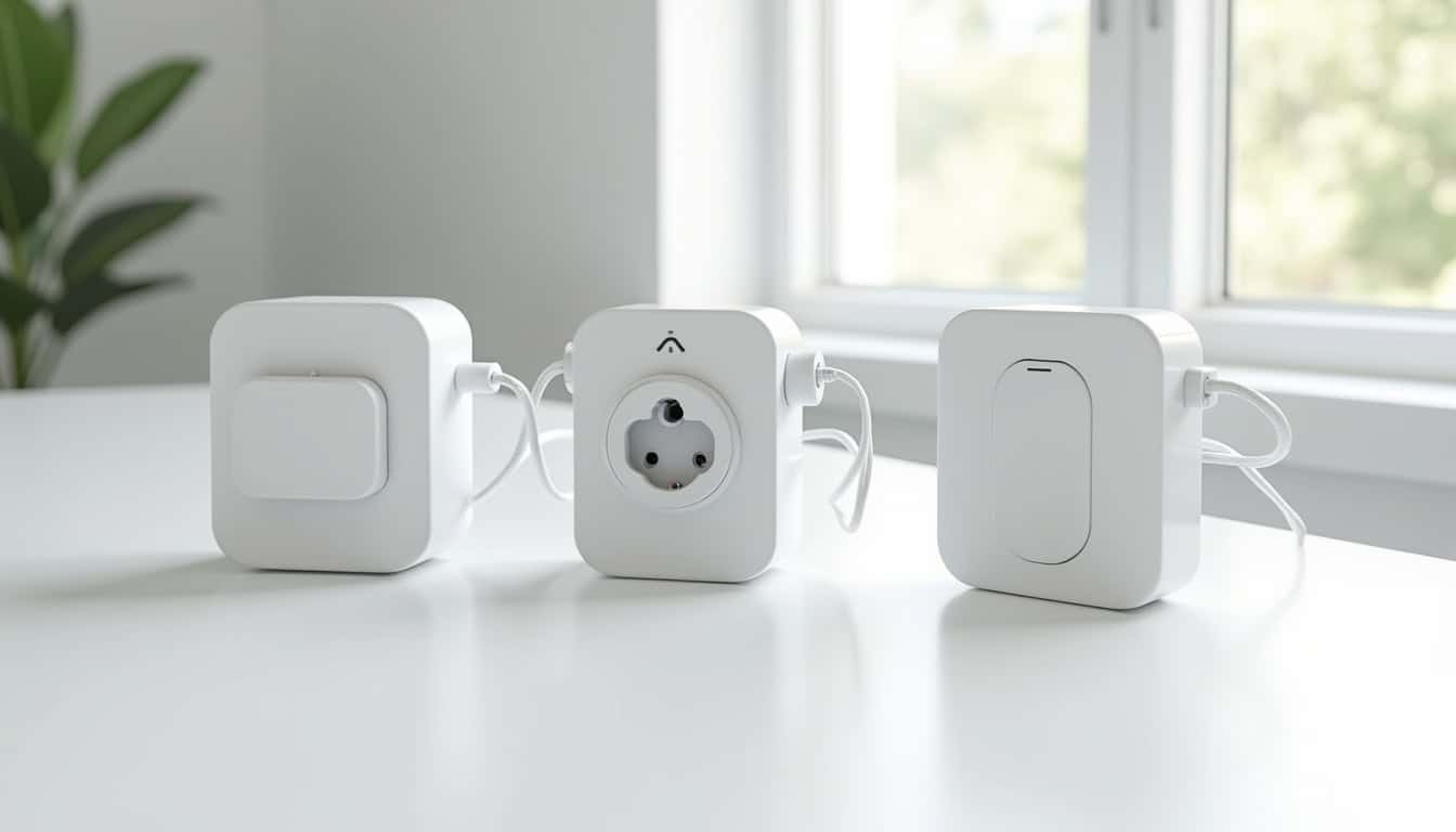 Différents types de bornes électriques installées à La Gorgue: wallbox, prise renforcée, borne connectée