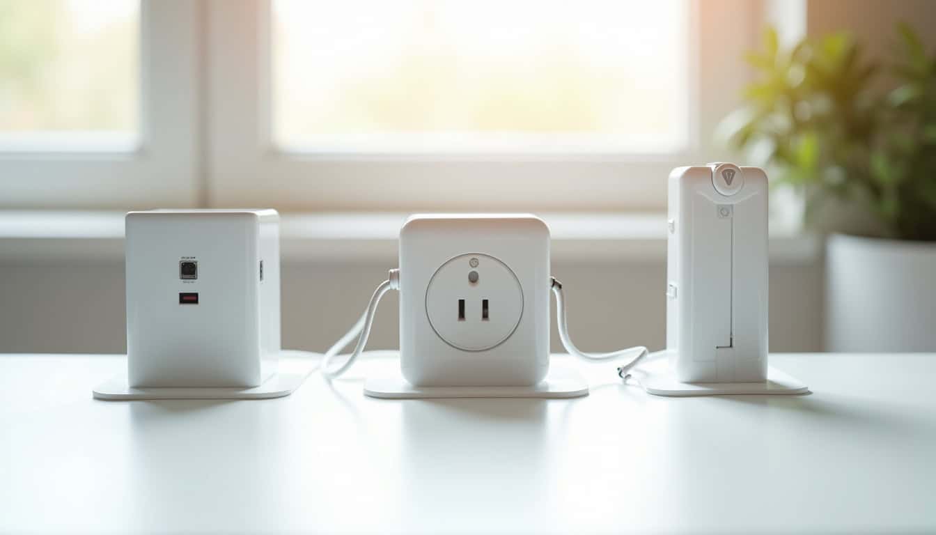 Différents types de bornes électriques: wallbox, prise renforcée, borne publique