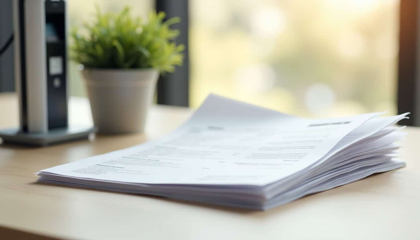 Documents et devis posés sur une table illustrant les aides financières pour l'installation d'une borne électrique